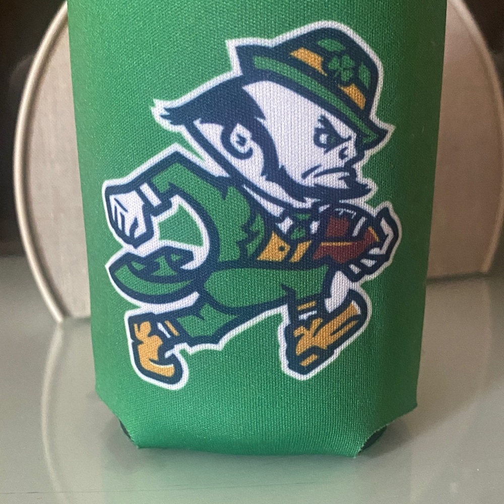 ND Football Leprechaun can cooler